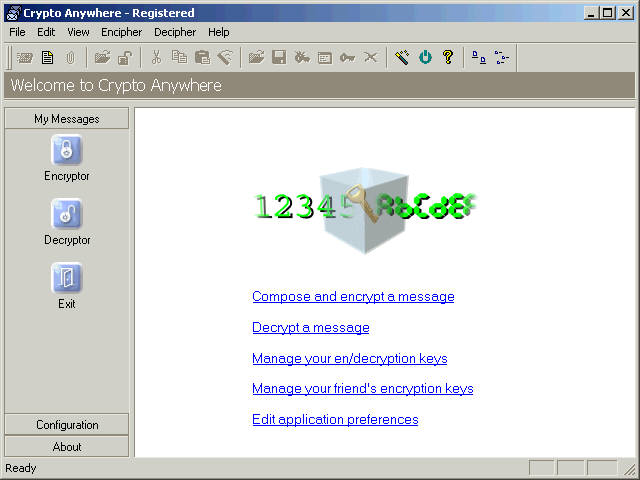 Crypto Anywhere - Secure email in an incredibly small package!