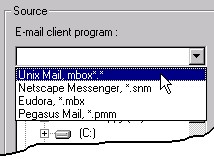 select email client jpg