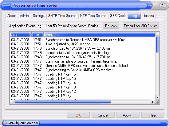 event log