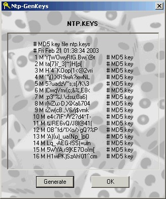 PresenTense Time Server Key Generation ntp-genkeys