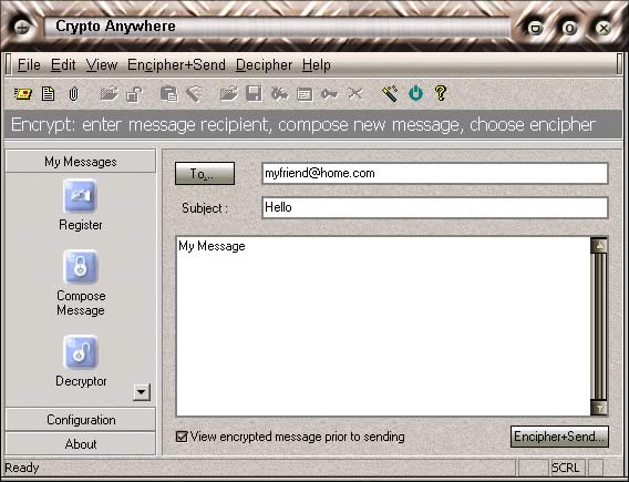 compose message view