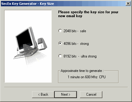 key generator key size