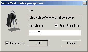 enter passphrase dialog