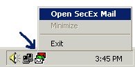 secexmail tray icon