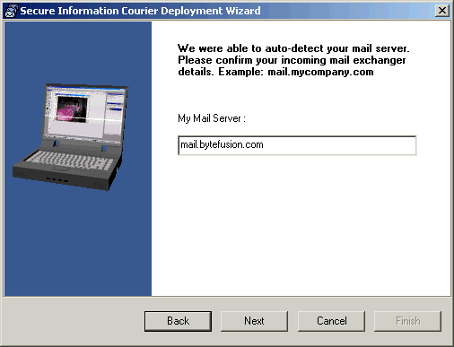 confirm mail server