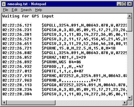 NMEA Logfile