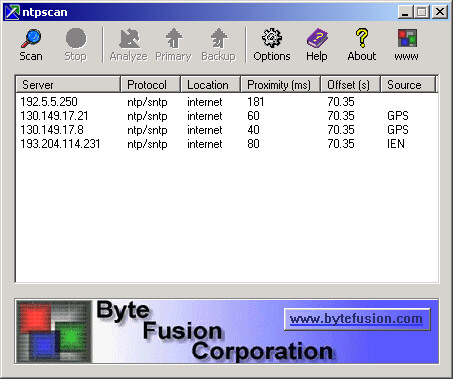 NTP Server Scanner