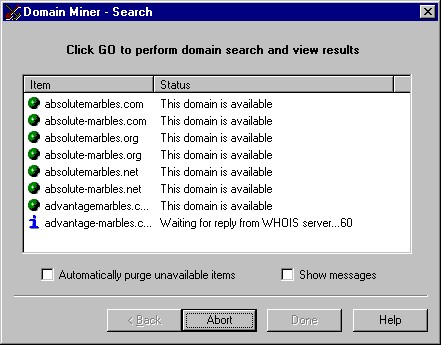 domain miner search