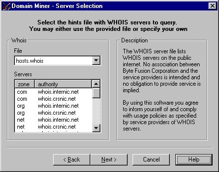 server selection